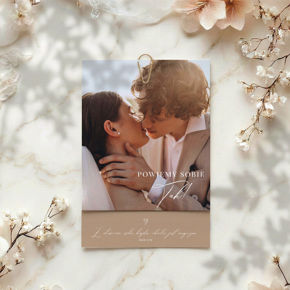 Zaproszenia ślubne ze zdjęciem - Ester