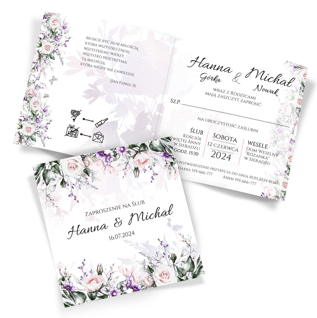 Zaproszenia Ślubne Anna