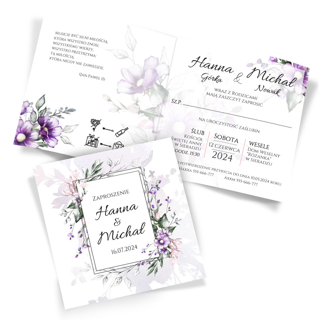 Zaproszenia Ślubne Anna