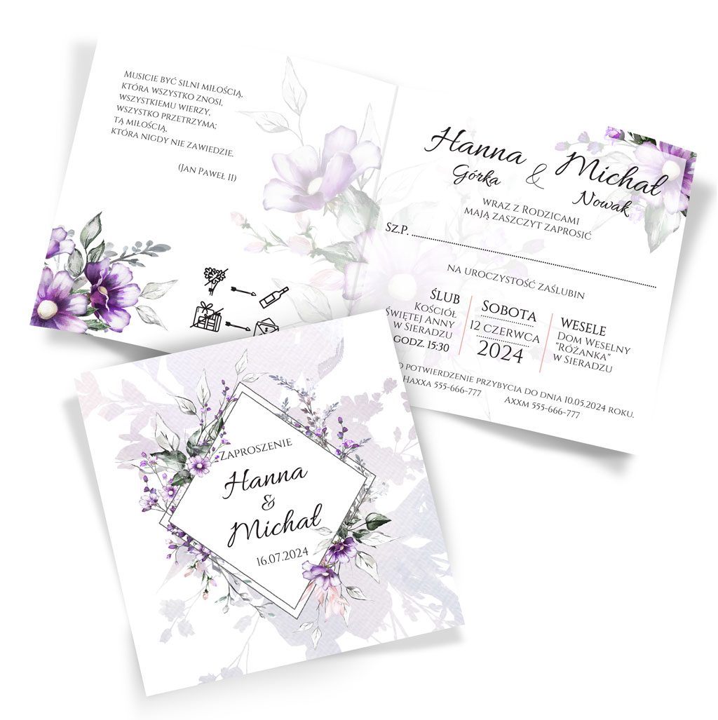 Zaproszenia Ślubne Anna