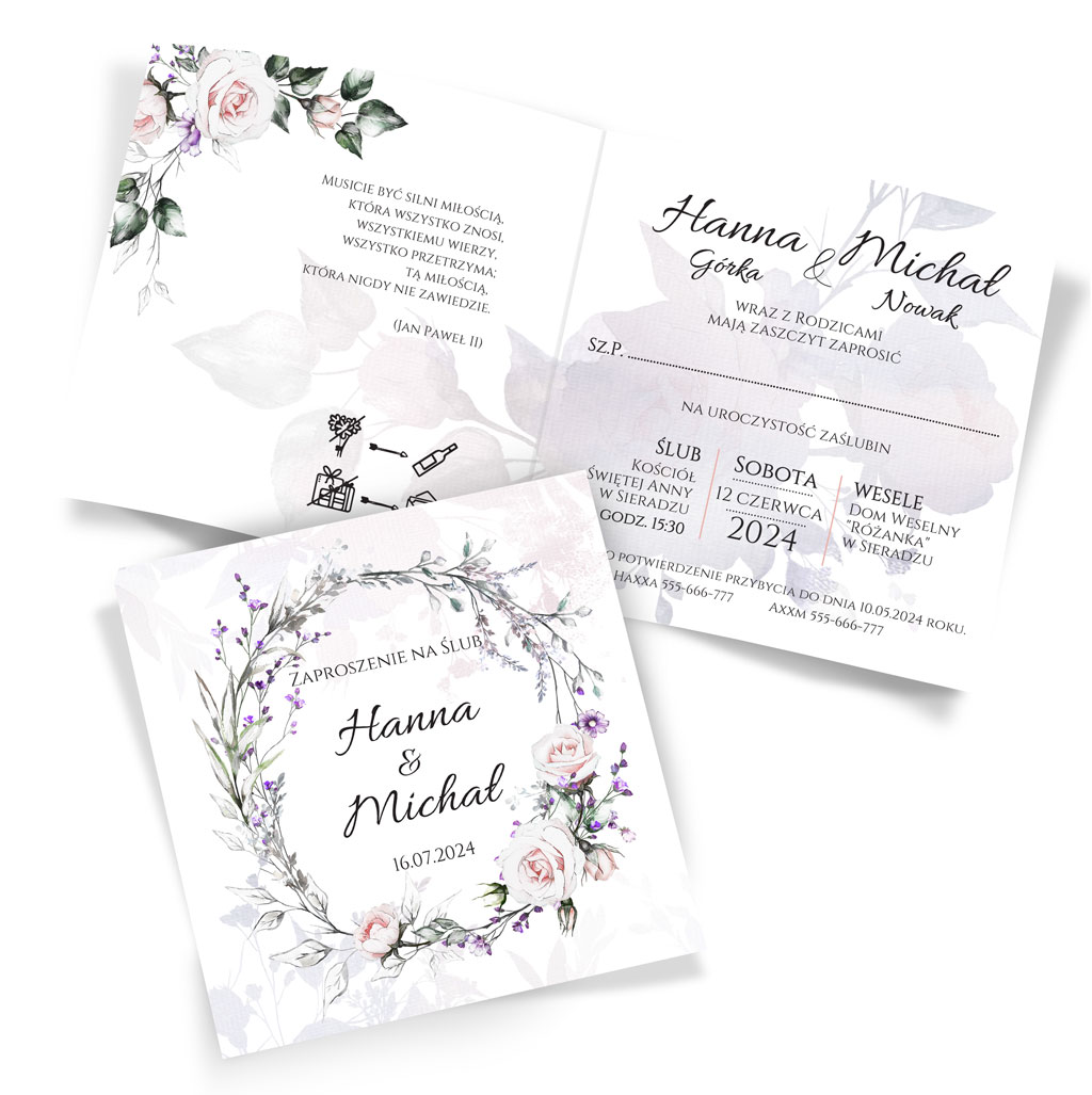 Zaproszenia Ślubne Anna
