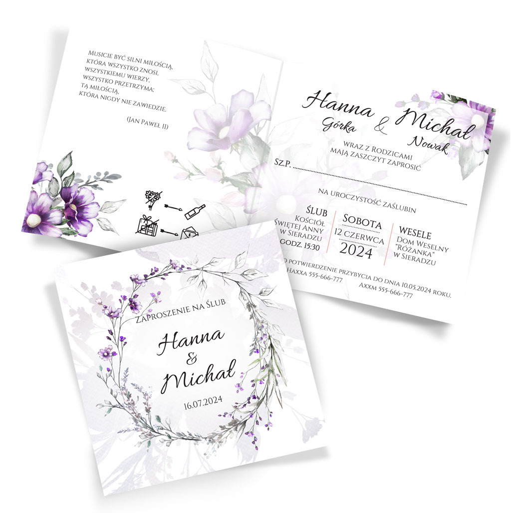 Zaproszenia Ślubne Anna