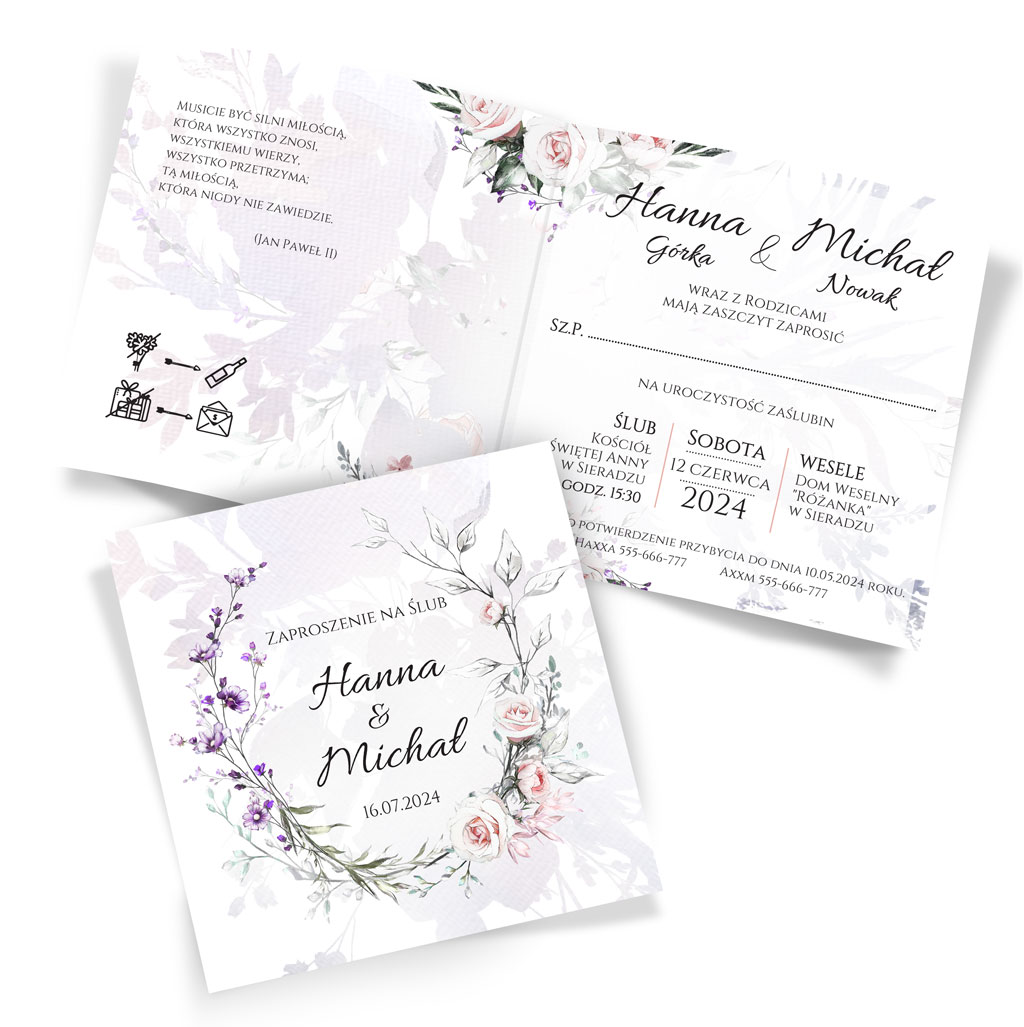 Zaproszenia Ślubne Anna