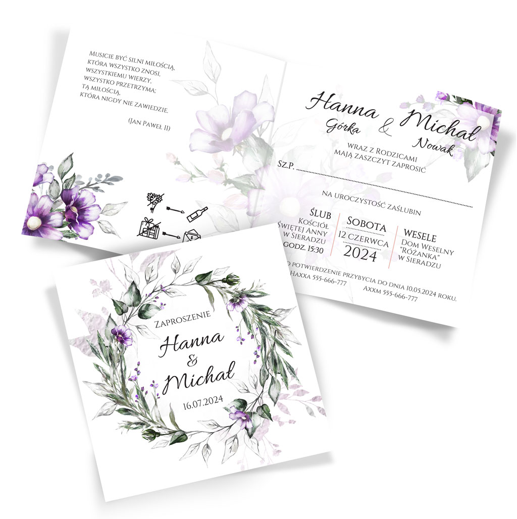 Zaproszenia Ślubne Anna