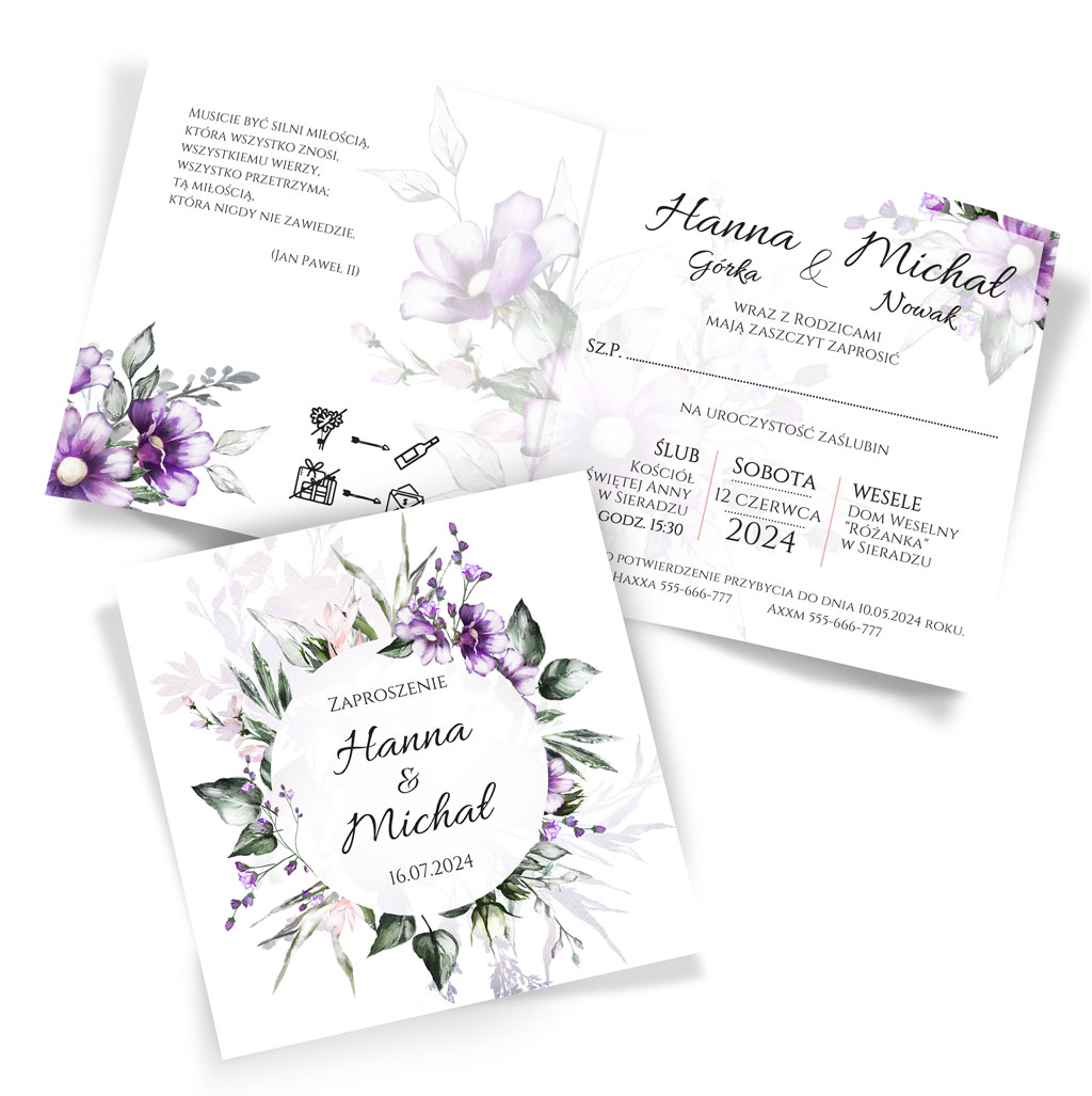 Zaproszenia Ślubne Anna
