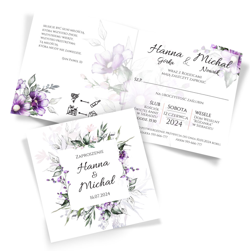 Zaproszenia Ślubne Anna