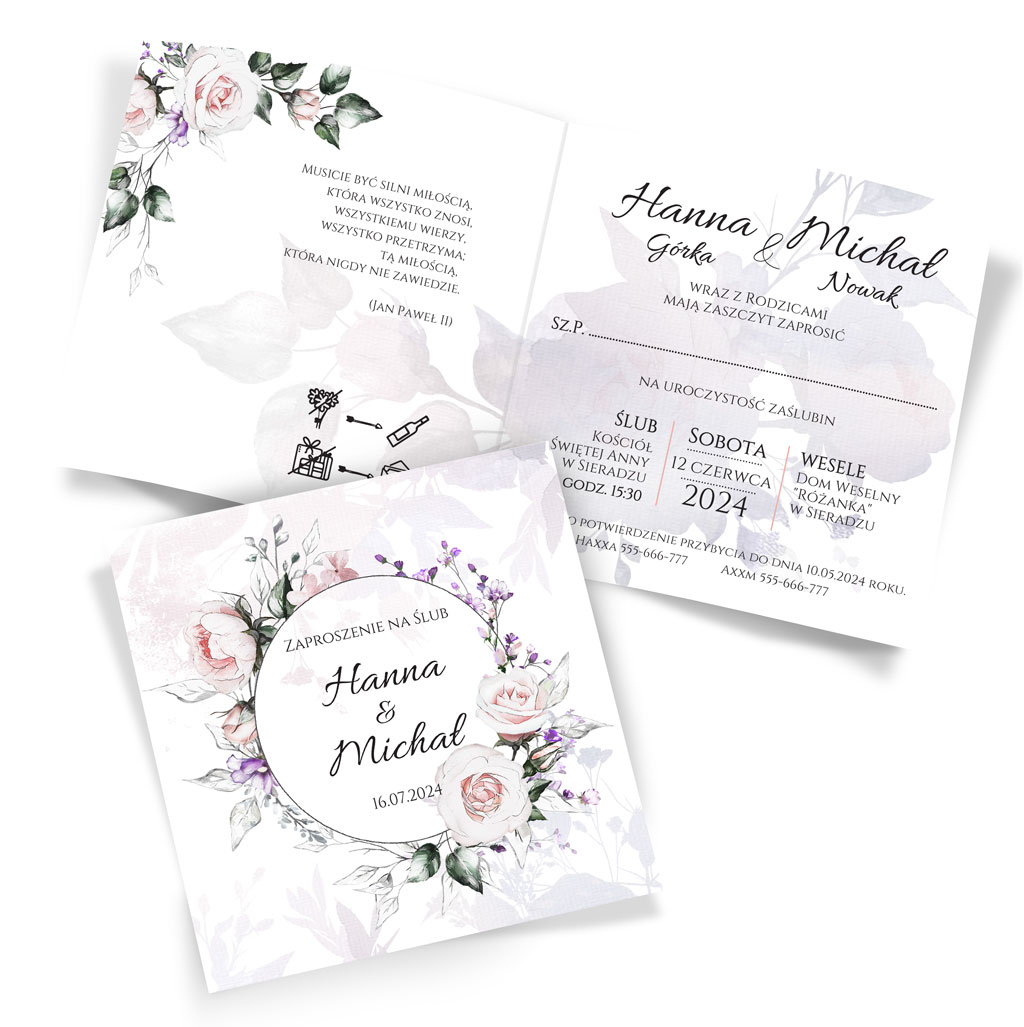 Zaproszenia Ślubne Anna