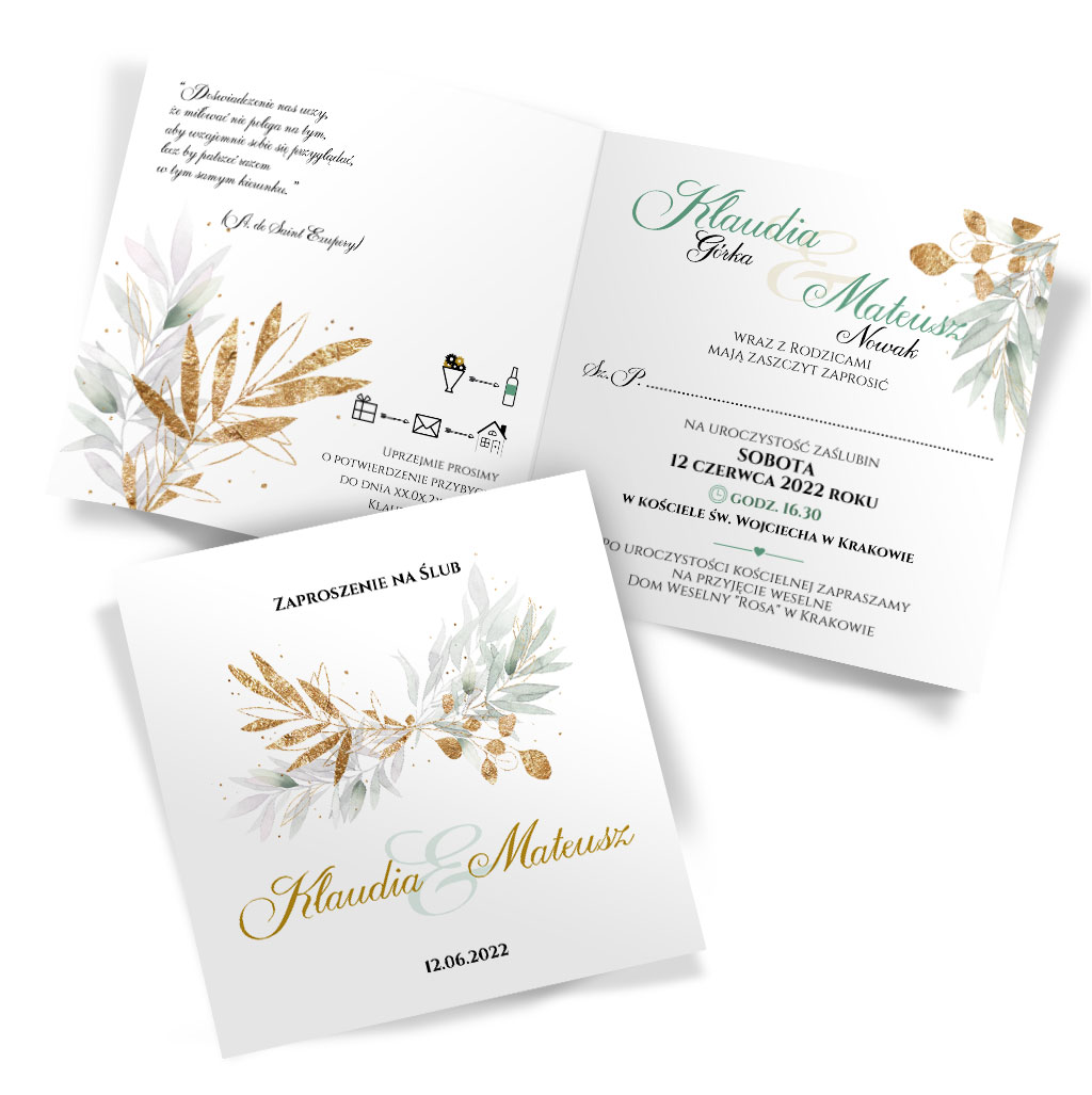 Zaproszenia Ślubne Asteria