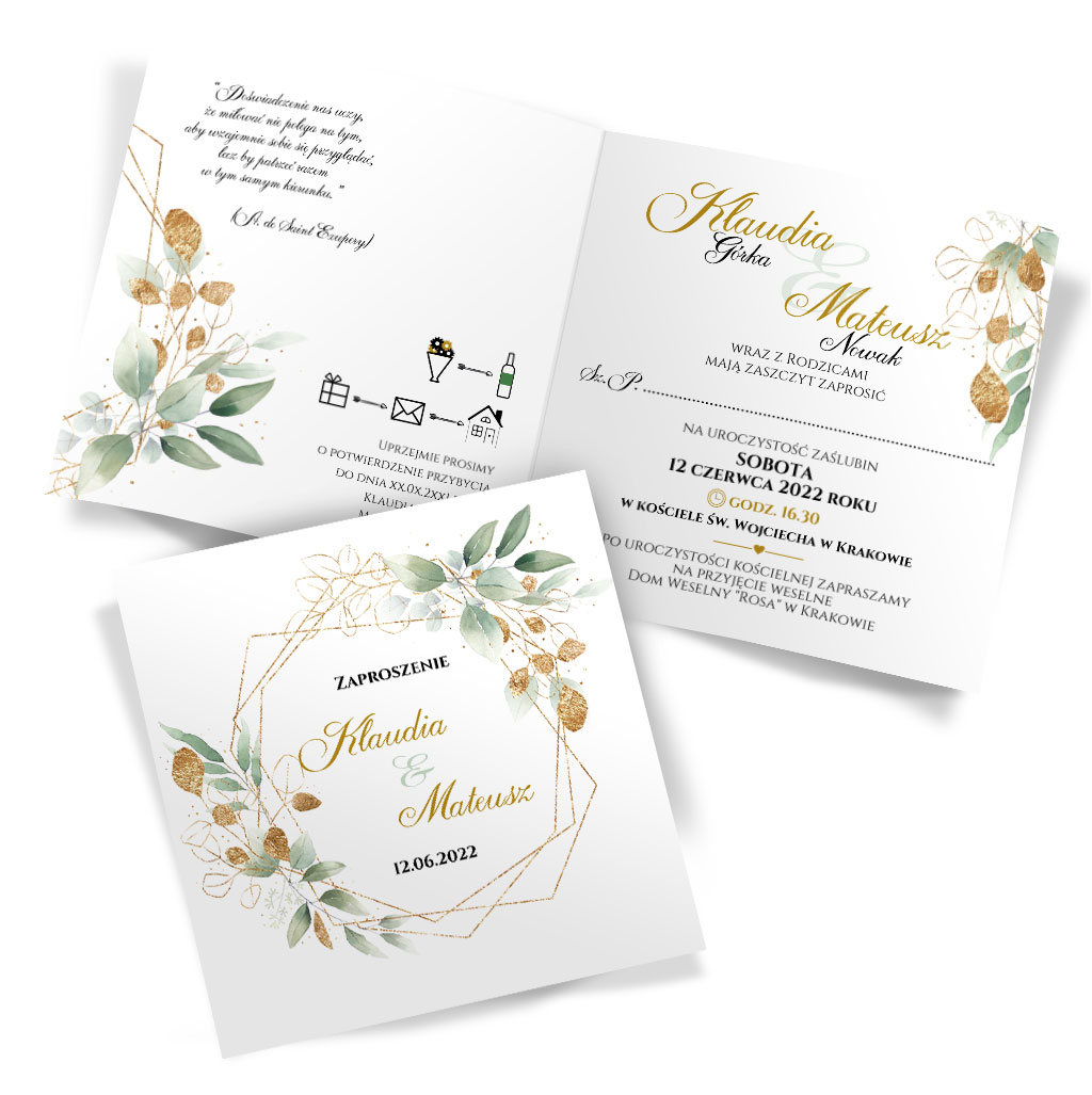 Zaproszenia Ślubne Asteria