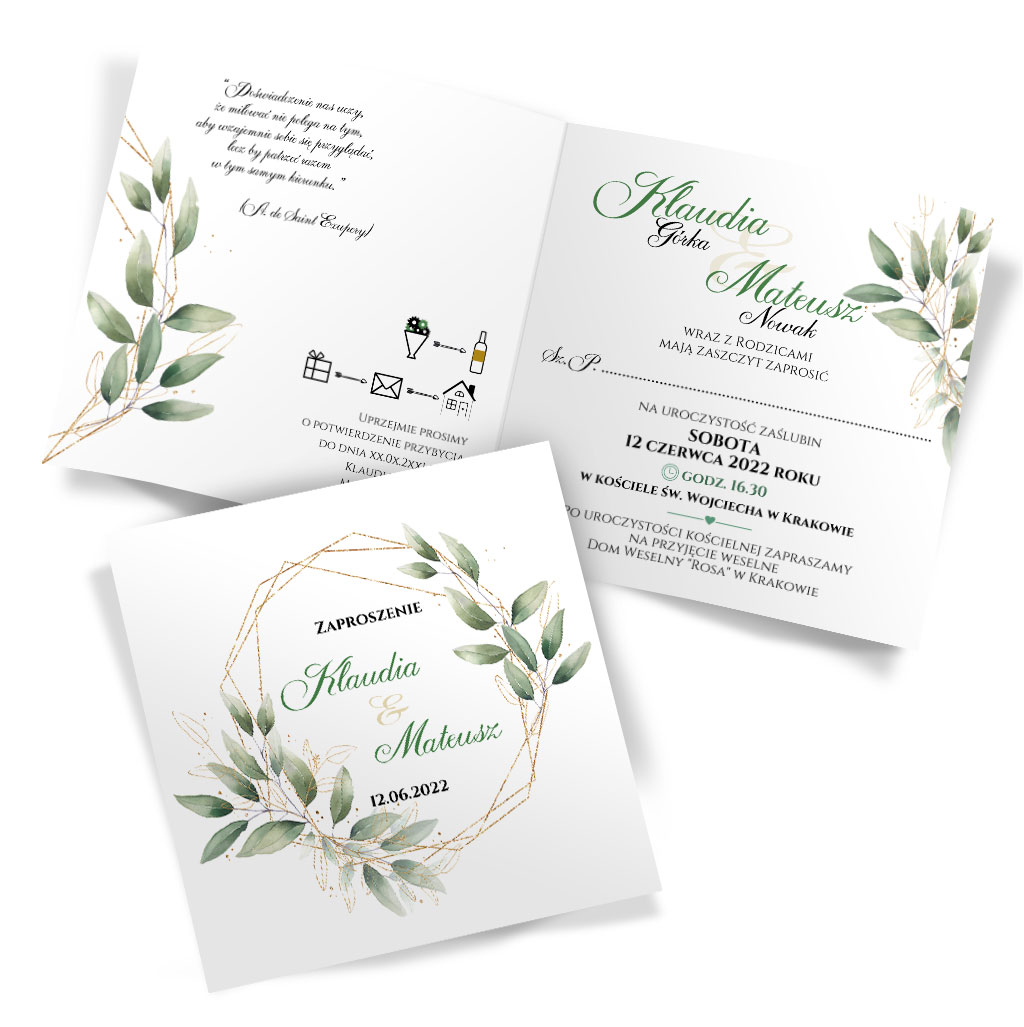 Zaproszenia Ślubne Asteria