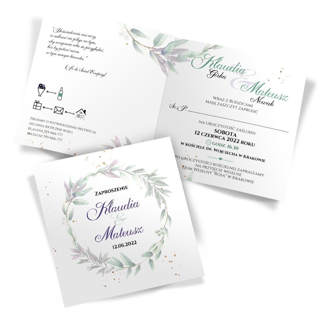 Zaproszenia Ślubne Asteria