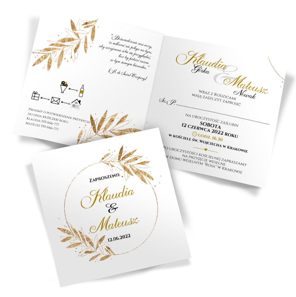 Zaproszenia Ślubne Asteria