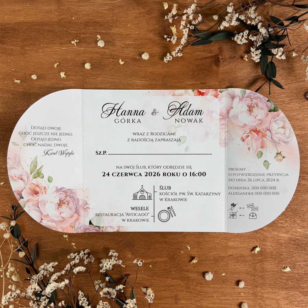 Zaproszenia Ślubne Dafne2