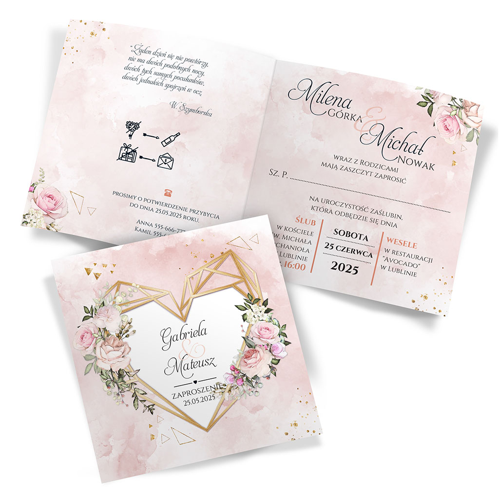 Zaproszenia Ślubne Dalia