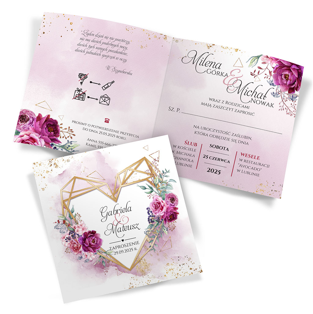 Zaproszenia Ślubne Dalia