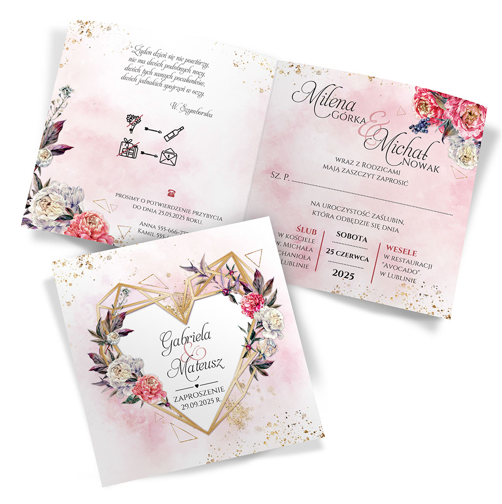 Zaproszenia Ślubne Dalia