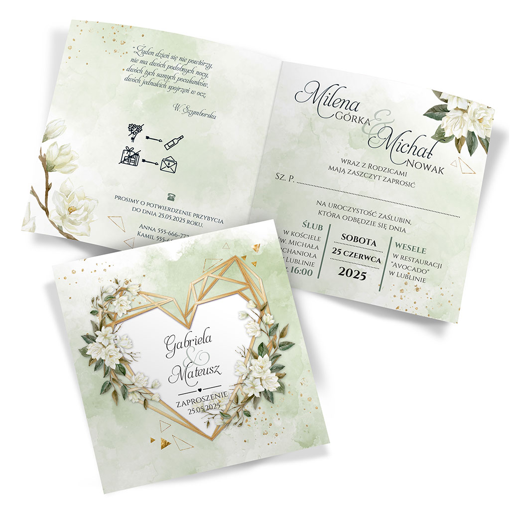 Zaproszenia Ślubne Dalia