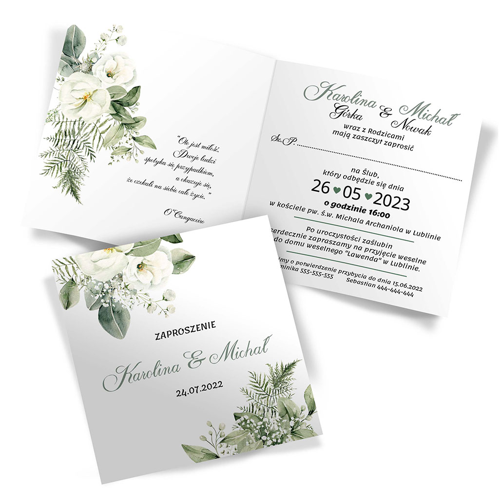 Zaproszenia Ślubne Gipsówka