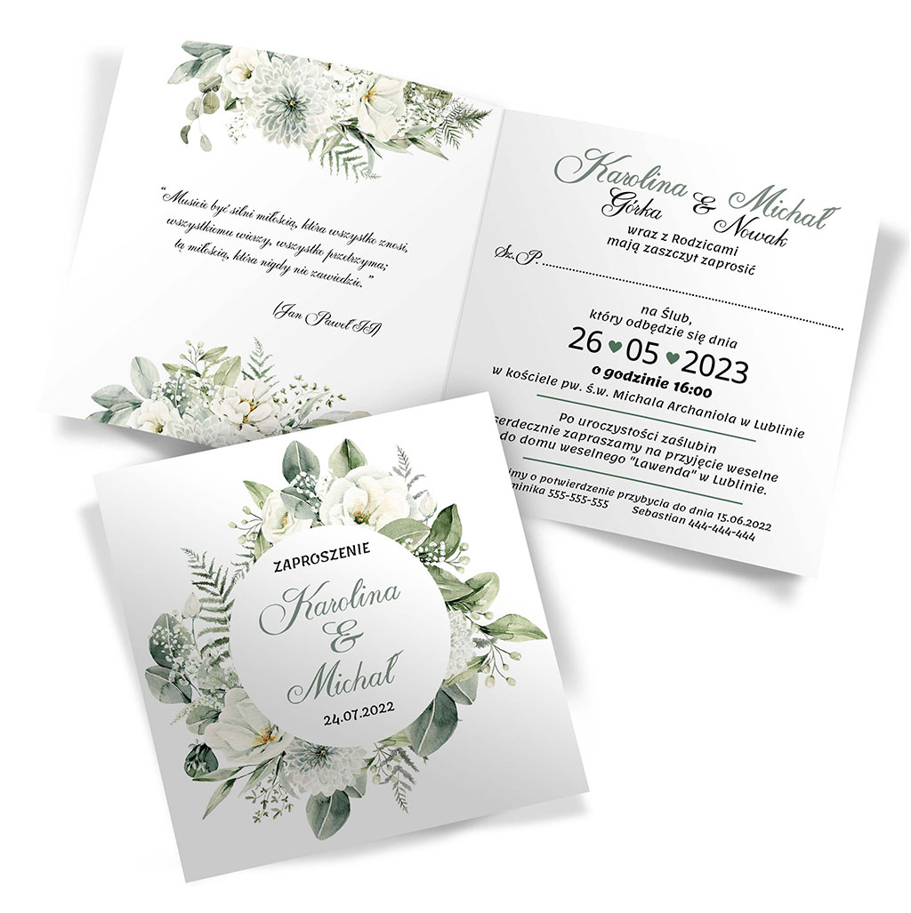 Zaproszenia Ślubne Gipsówka