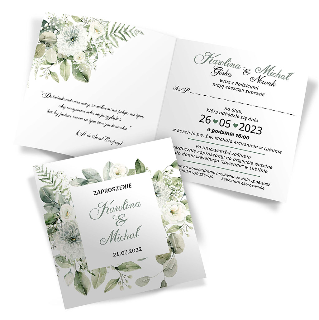 Zaproszenia Ślubne Gipsówka