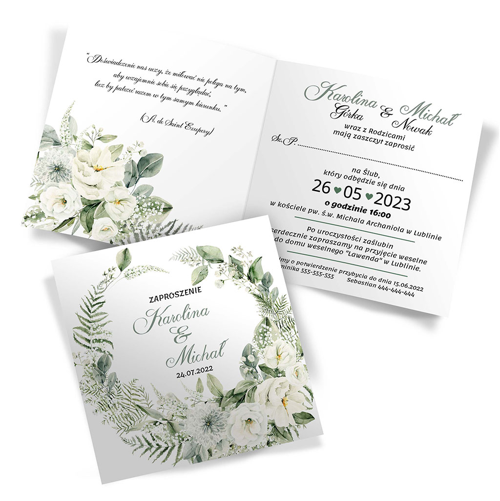 Zaproszenia Ślubne Gipsówka