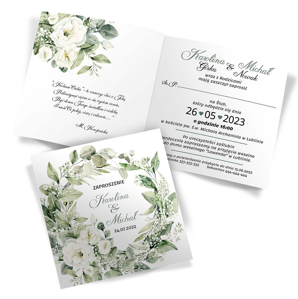 Zaproszenia Ślubne Gipsówka