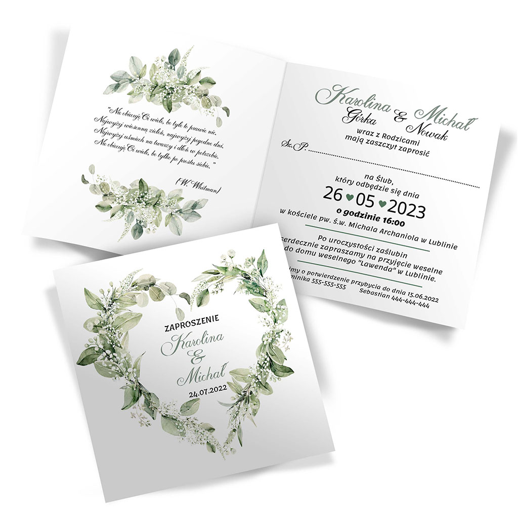 Zaproszenia Ślubne Gipsówka