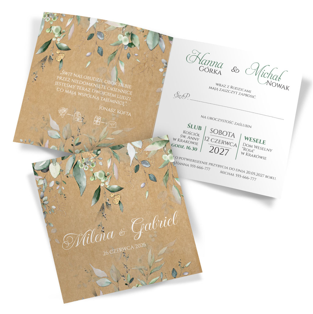 Zaproszenia Ślubne Helen