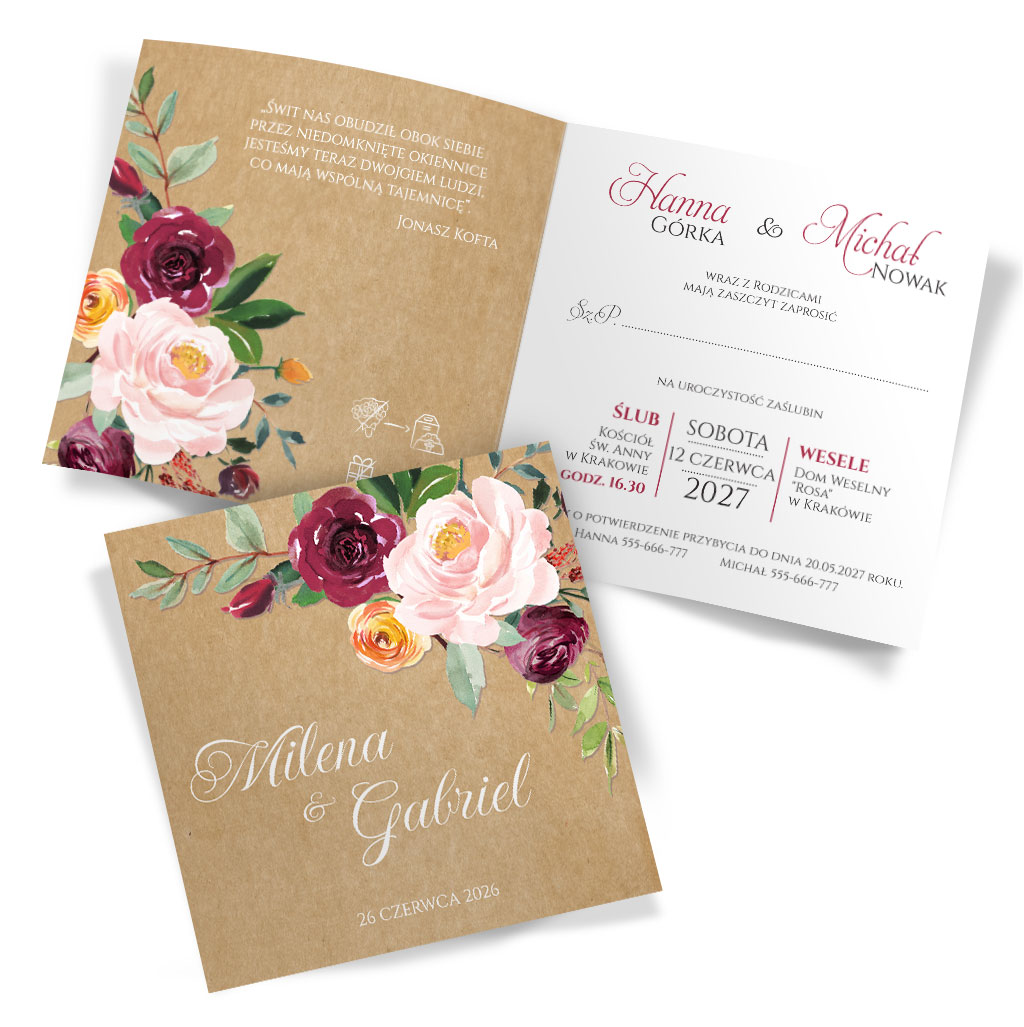 Zaproszenia Ślubne Helen