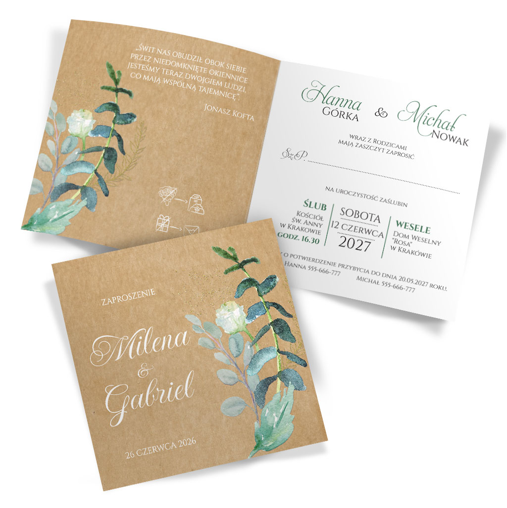 Zaproszenia Ślubne Helen