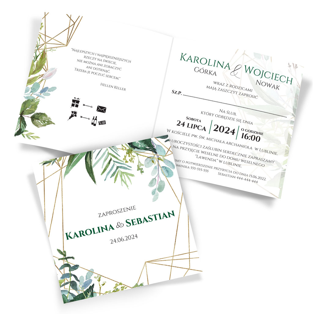 Zaproszenia Ślubne Ines