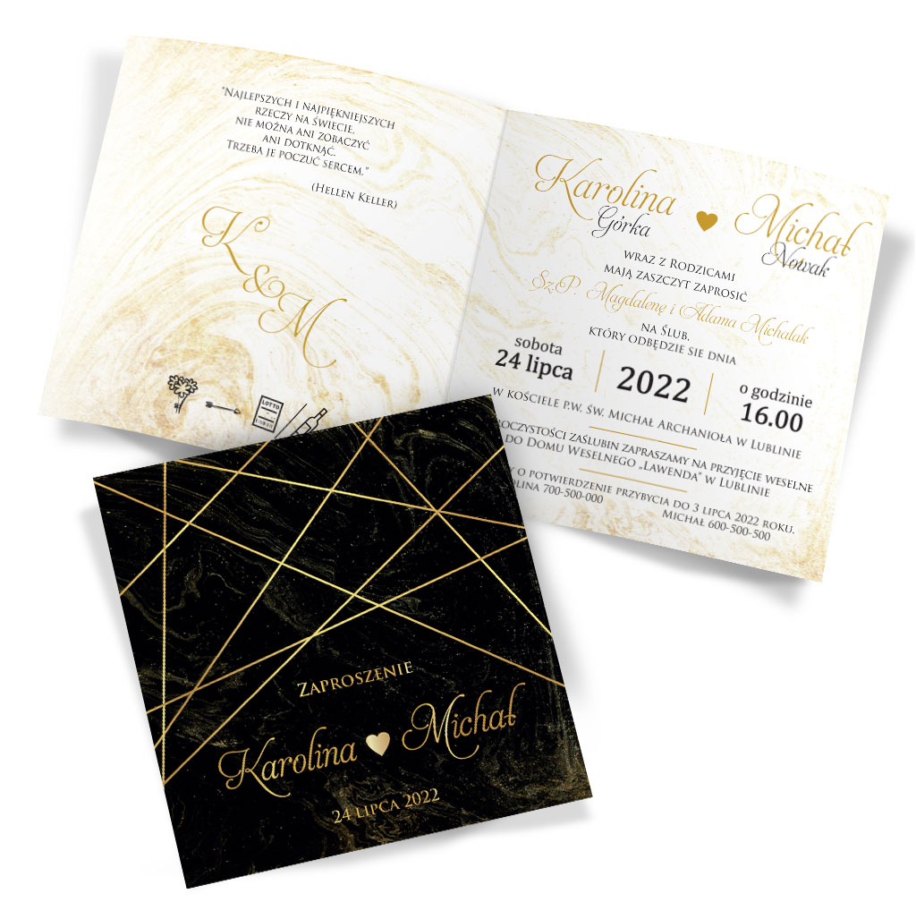 Zaproszenia Ślubne Marmurkowa
