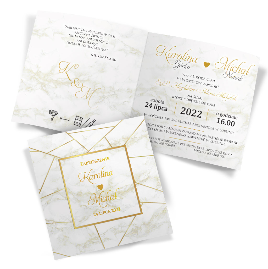 Zaproszenia Ślubne Marmurkowa