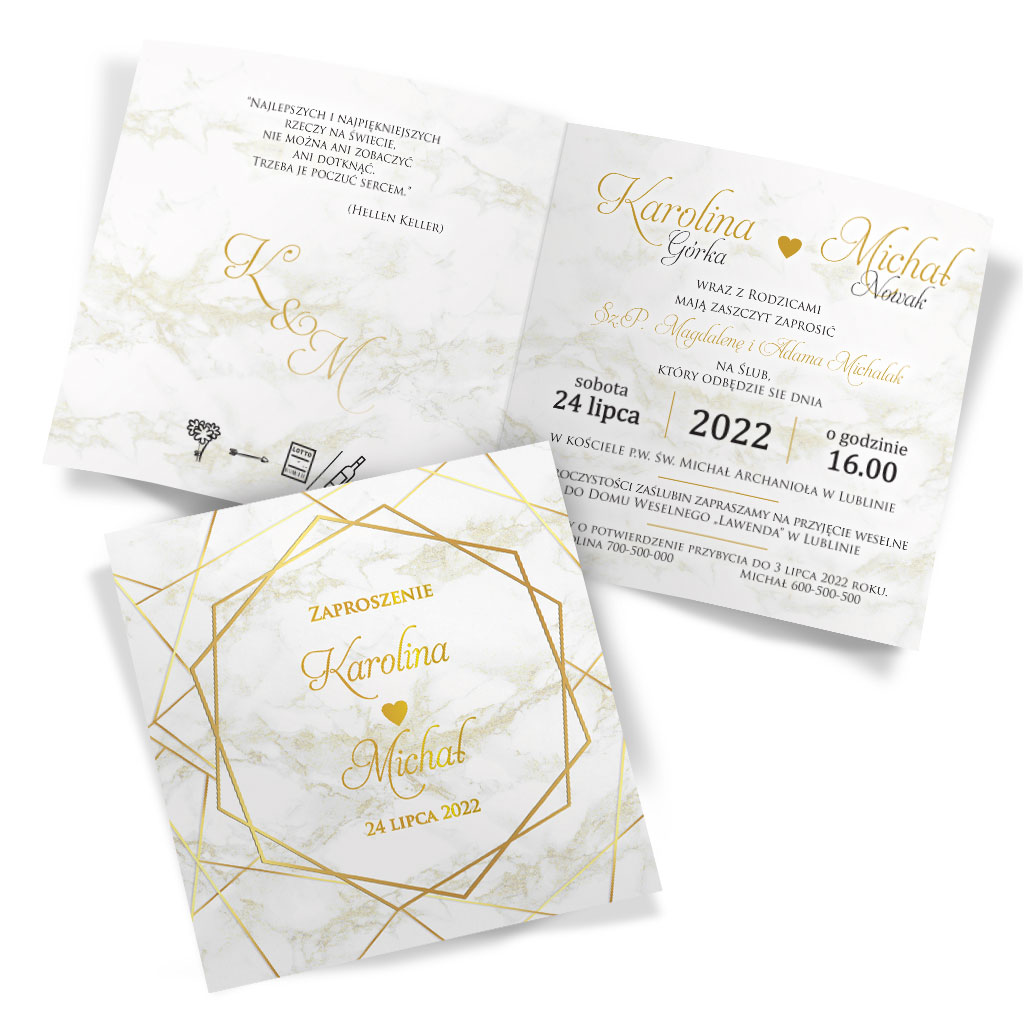 Zaproszenia Ślubne Marmurkowa