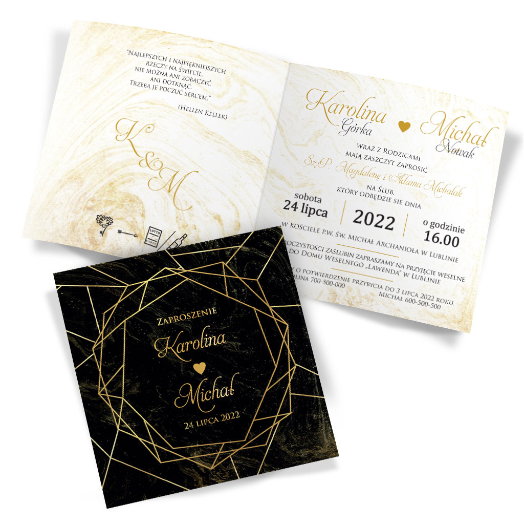 Zaproszenia Ślubne Marmurkowa