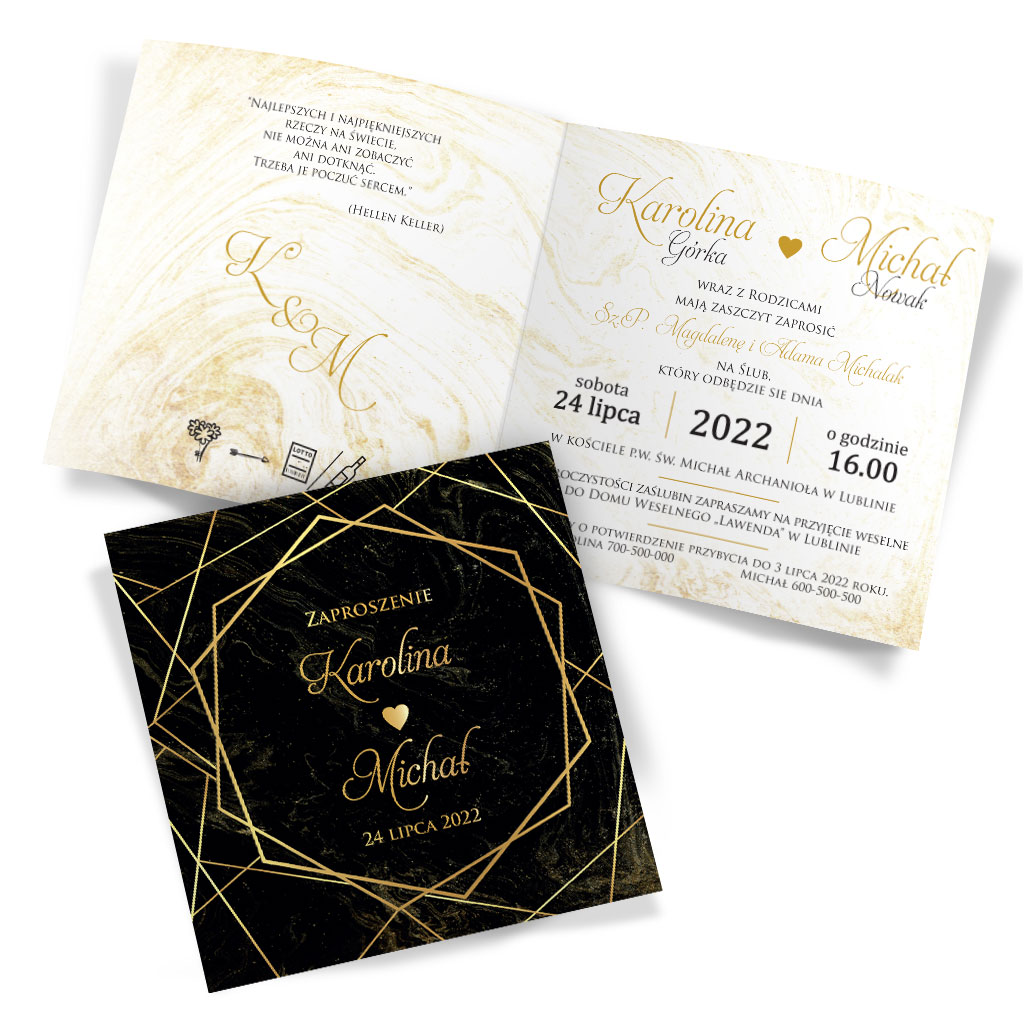 Zaproszenia Ślubne Marmurkowa