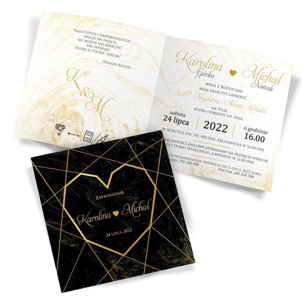 Zaproszenia Ślubne Marmurkowa
