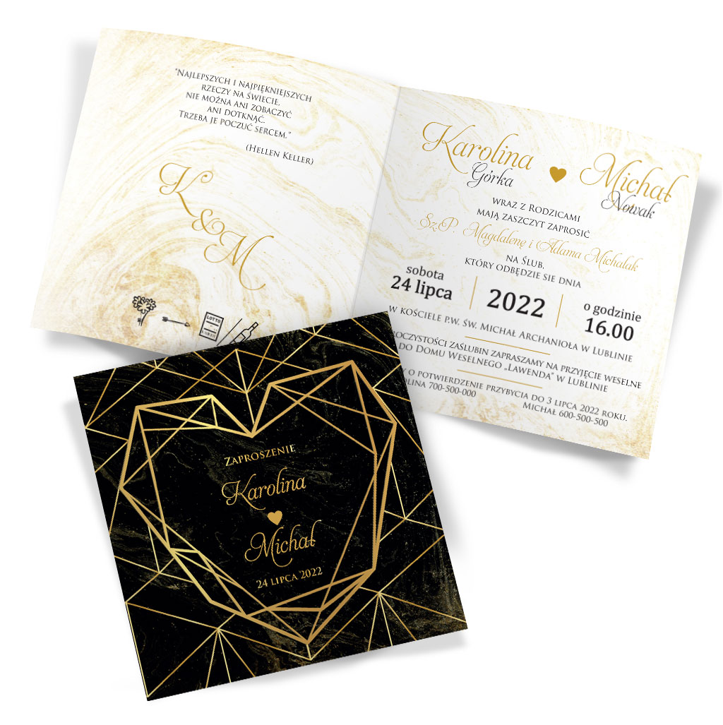 Zaproszenia Ślubne Marmurkowa