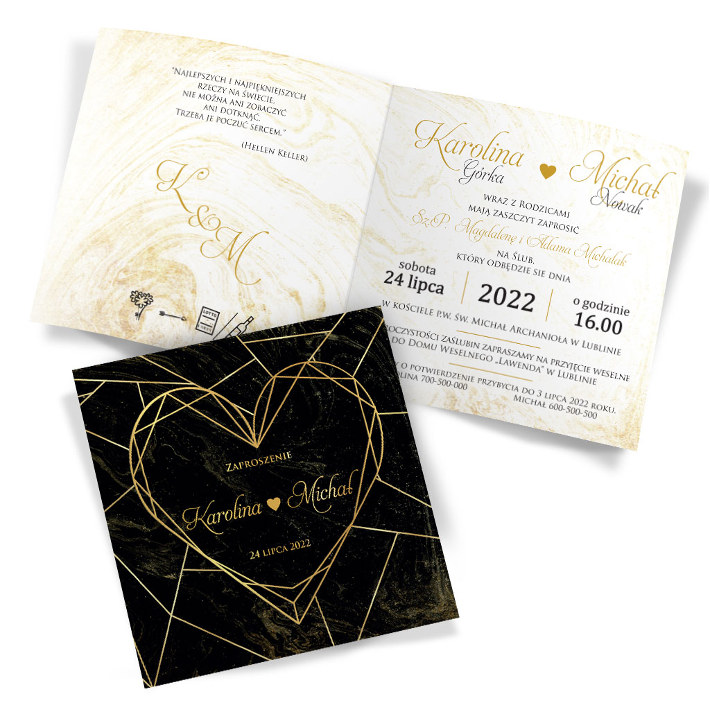Zaproszenia Ślubne Marmurkowa