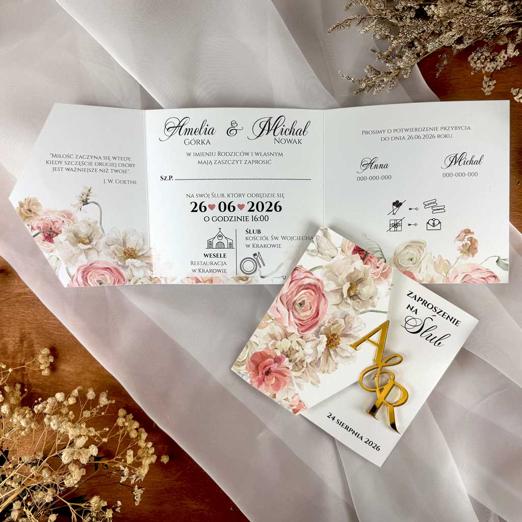 Zaproszenia Ślubne Milana