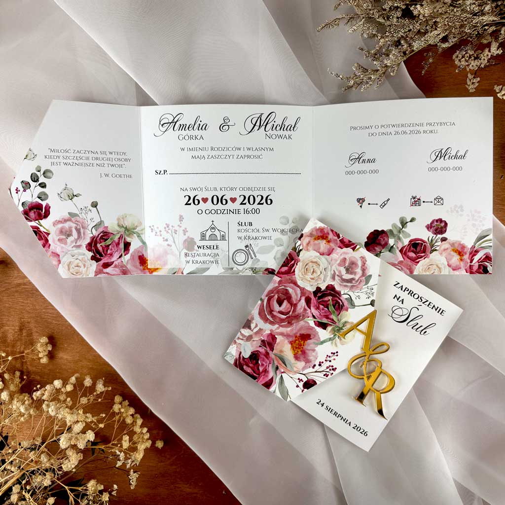 Zaproszenia Ślubne Milana