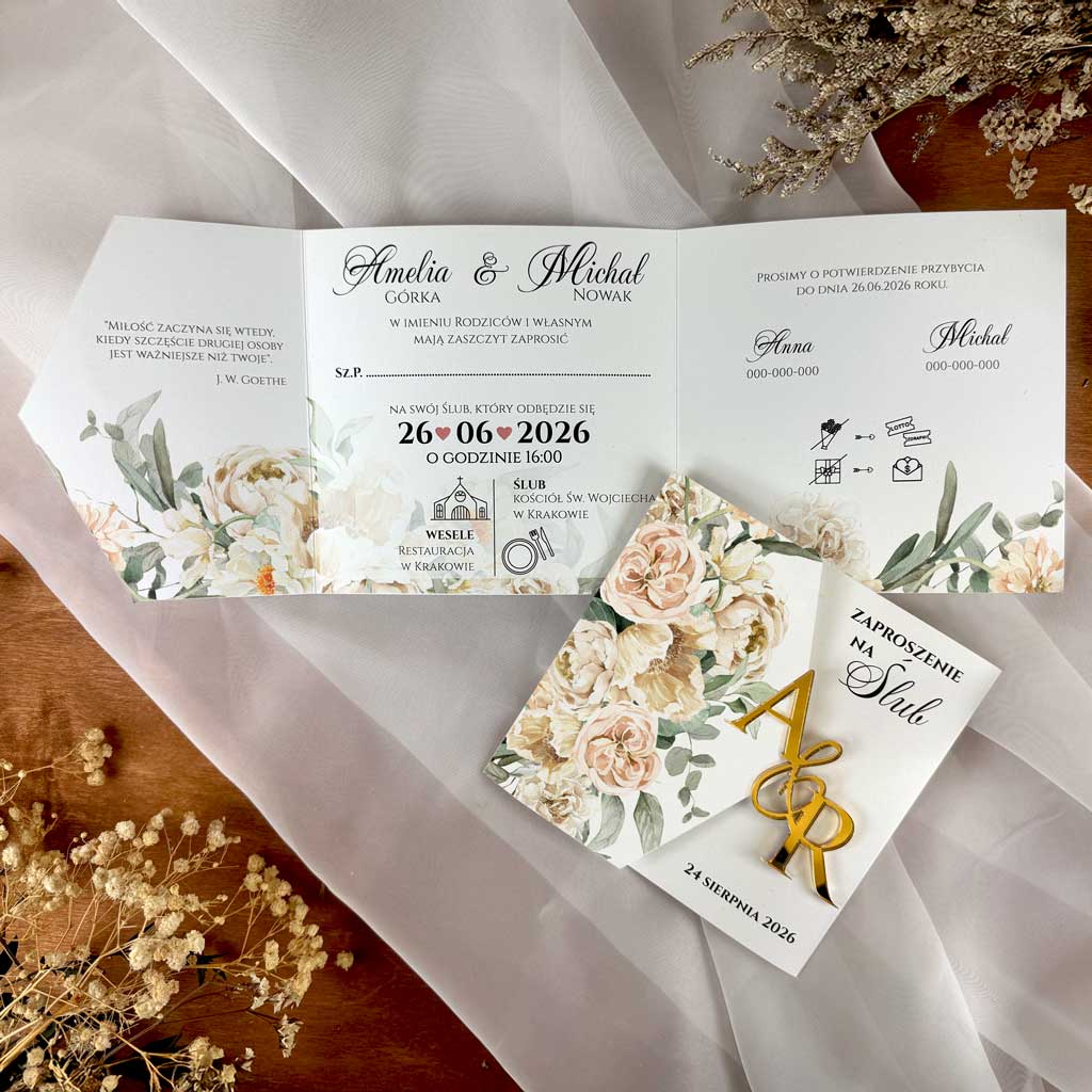 Zaproszenia Ślubne Milana