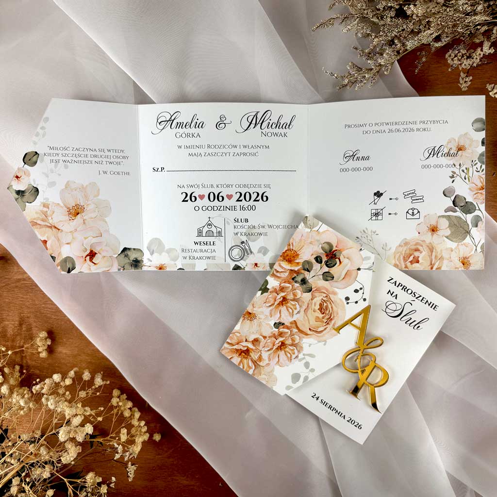 Zaproszenia Ślubne Milana
