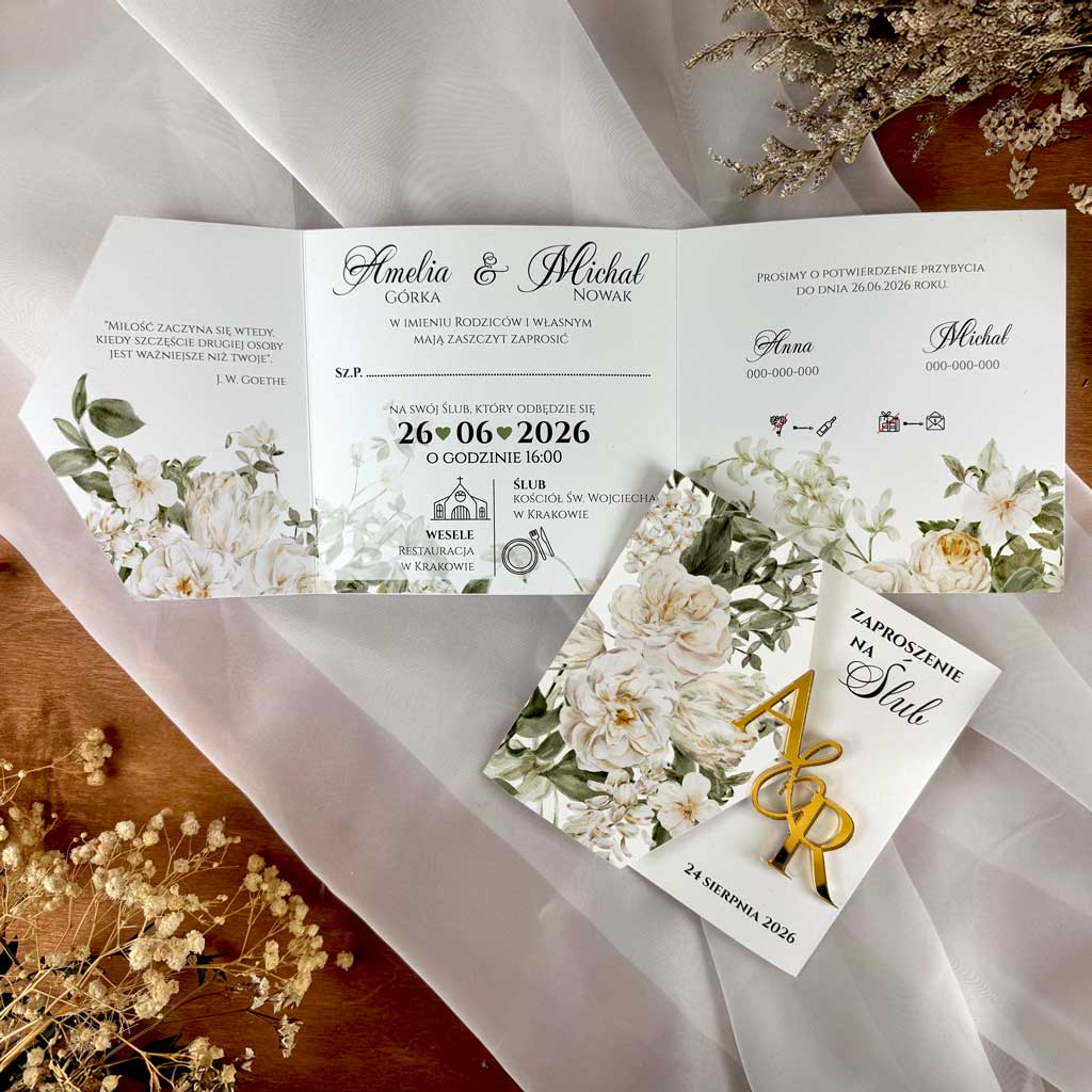 Zaproszenia Ślubne Milana
