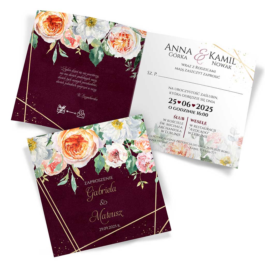 Zaproszenia Ślubne Milena