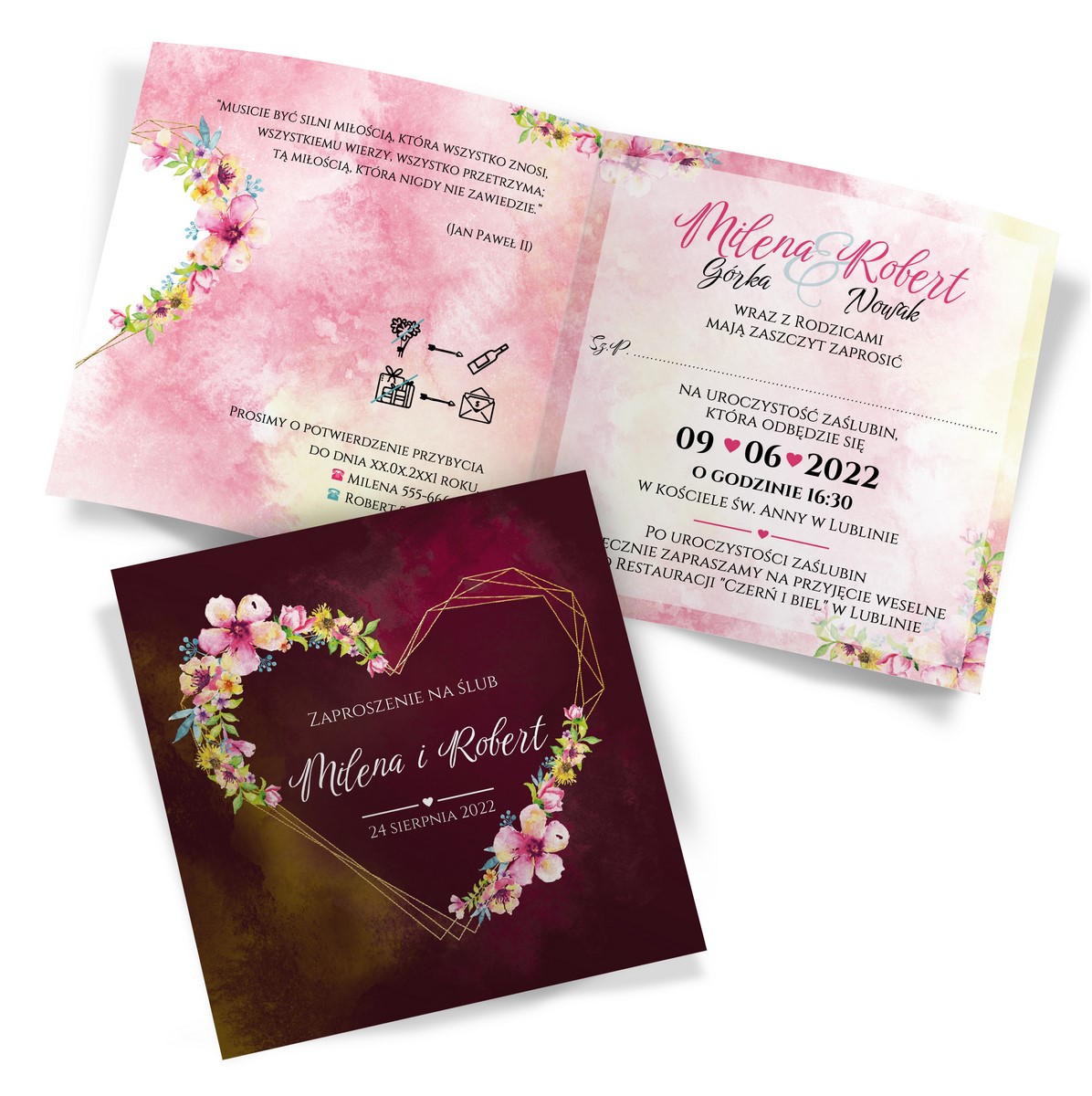Zaproszenia Ślubne Natalia