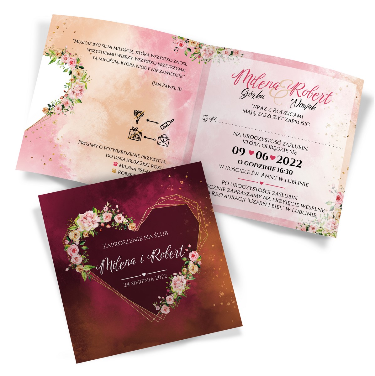 Zaproszenia Ślubne Natalia