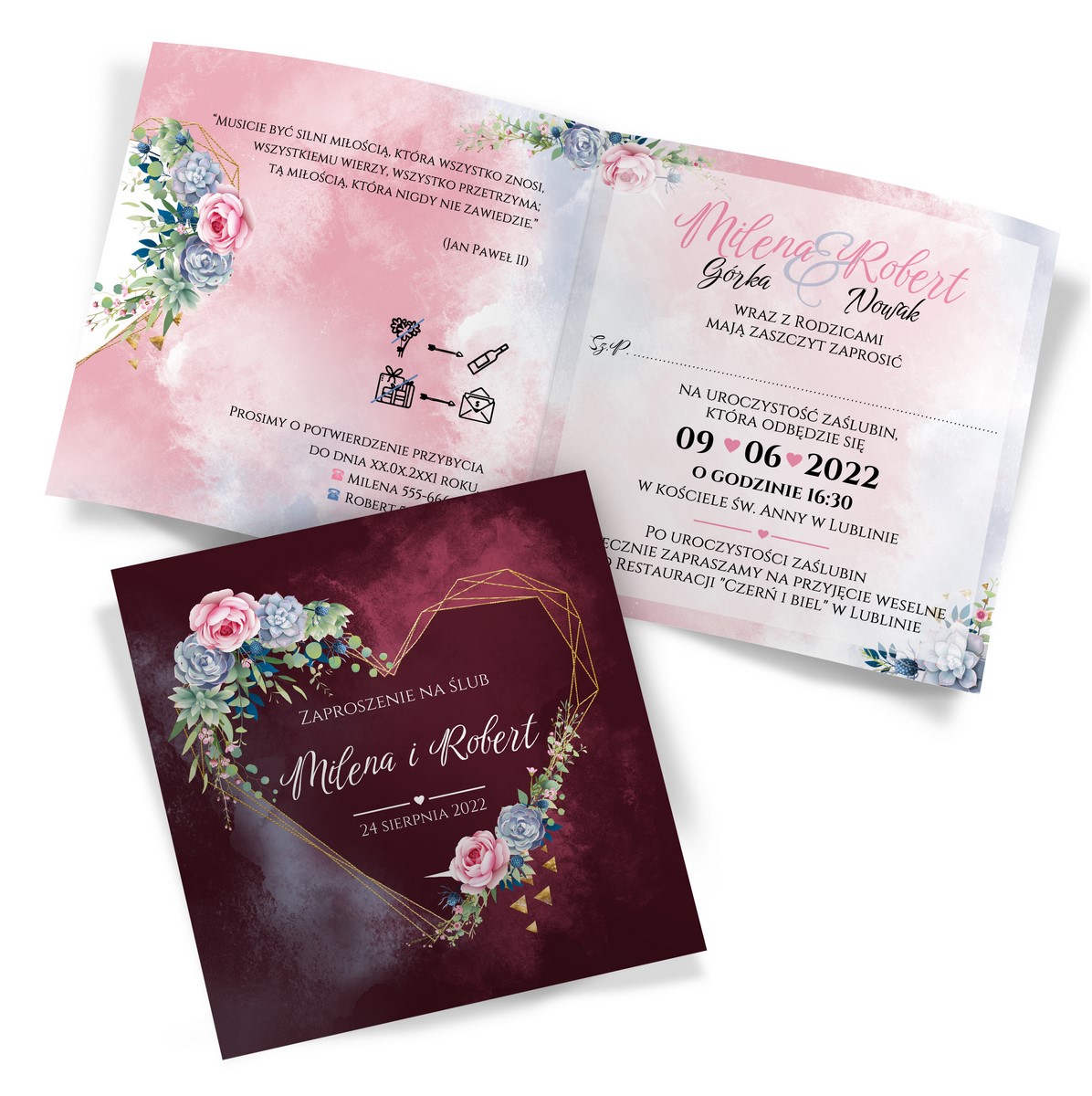 Zaproszenia Ślubne Natalia