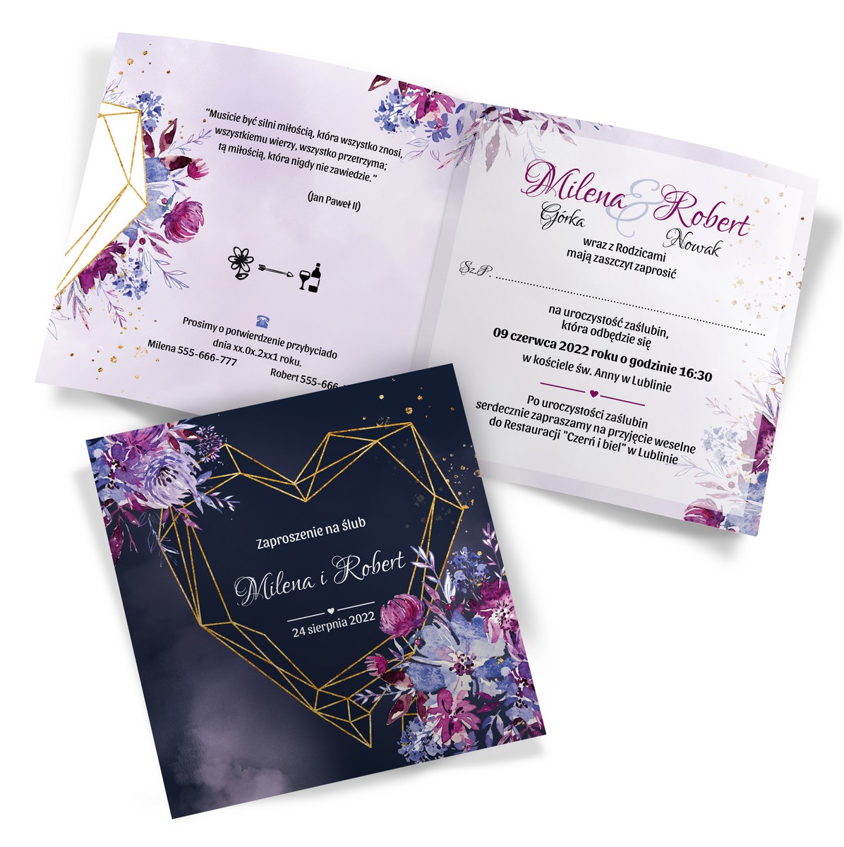 Zaproszenia Ślubne Natalia