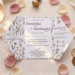 Zaproszenia ślubne B6 składane - Rita 10